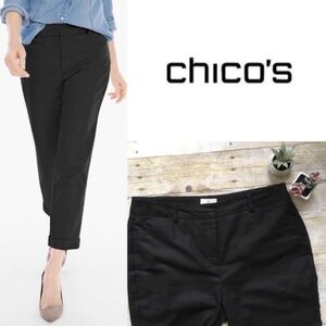CHICOS | Fabulously Slimming Serene Black Crop Pants 00